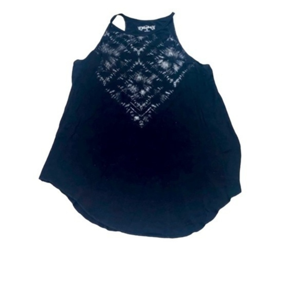🔥🔥Mudd High Neck Tie-dye Patterned Tank Top